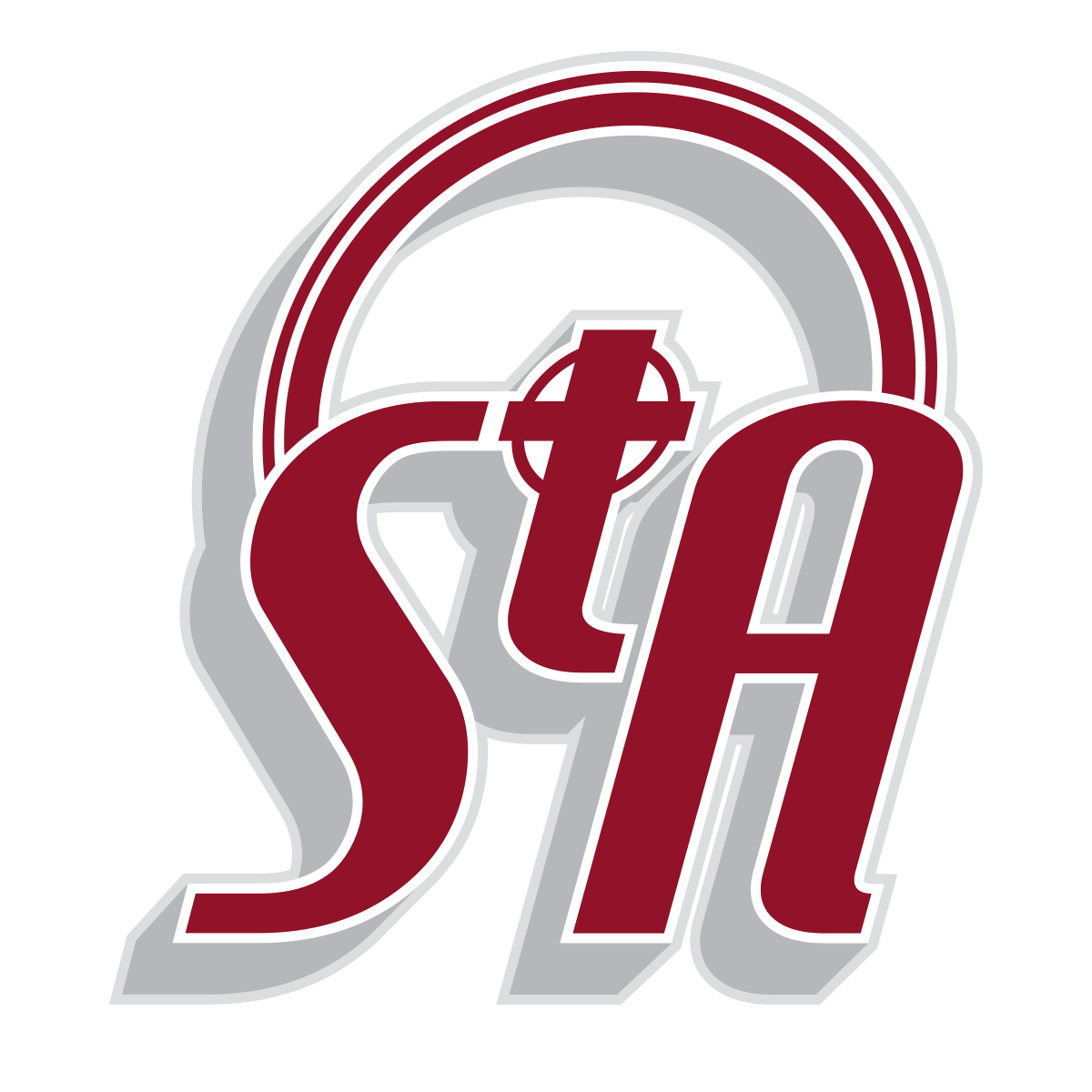 STA-garnet grey and white logo