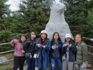 Zoo polar bear